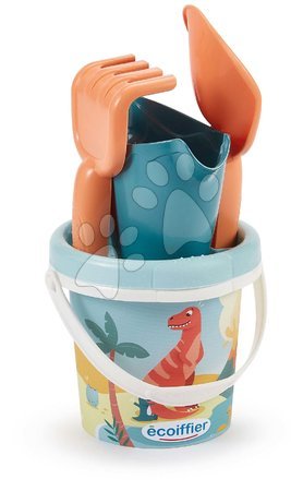 Homokozó vödrök - Vödör szett Dino Bucket 12 cm Écoiffier