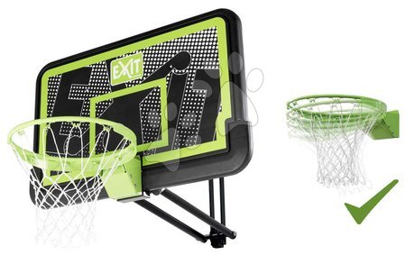Basketbal - Basketbalová konstrukce s deskou a flexibilním košem Galaxy wall mount system black edition Exit Toys