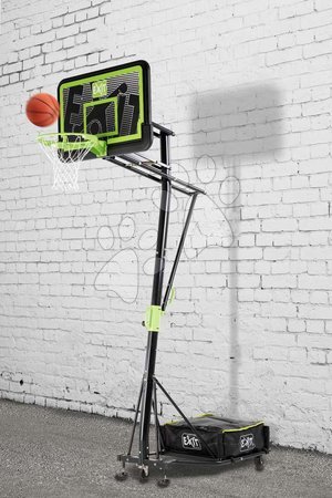 Rekreációs sport - Kosárlabda konstrukció palánkkal és kosárral Galaxy portable basketball black edition Exit Toys acél áthelyezhető magasságilag állítható_1