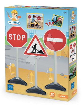 Príslušenstvo k odrážadlám - Dopravné značky na ihrisko Traffic Signs Écoiffier - 4