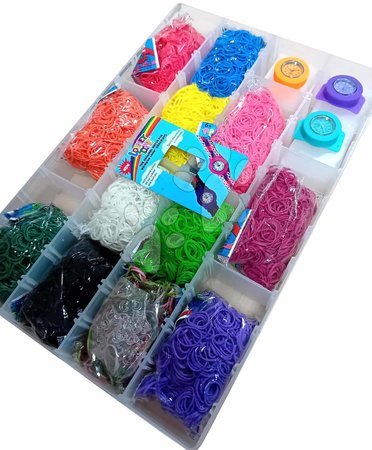 Rainbow Loom zestaw podstawowy  - Upominkowe pudełko Gift box large Rainbow Loom - 2