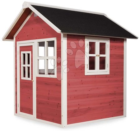 Dřevěné domečky - Domeček cedrový Loft 100 Red Exit Toys - 2