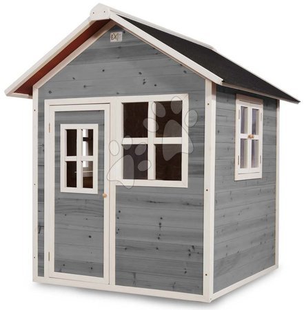 Kinderspielhäuser - EXIT Loft 100 Holzspielhaus - grau