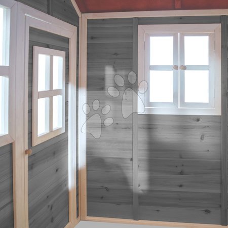 Dřevěné domečky - Domeček cedrový Loft 100 Grey Exit Toys - 5