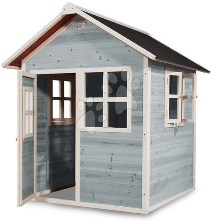 Dřevěné domečky - Domeček cedrový Loft 100 Blue Exit Toys - 1