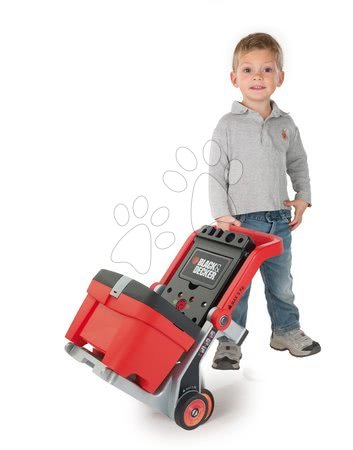 Kinderwerkstatt - Arbeitswagen Black&Decker Devil Workmate 3v1 Smoby - 4