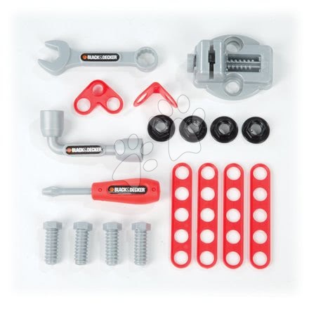 Kinderwerkstatt - Arbeitswagen Black&Decker Devil Workmate 3v1 Smoby - 8