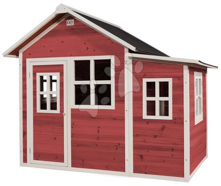 Dřevěné domečky - Domeček cedrový Loft 150 Red Exit Toys