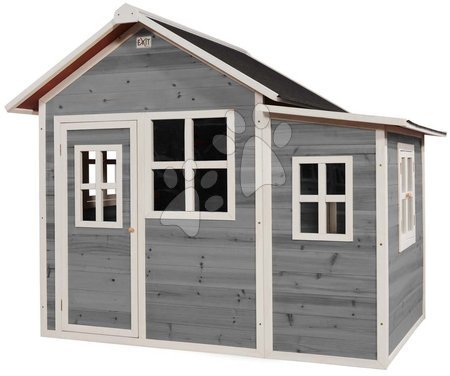 Dřevěné domečky - Domeček cedrový Loft 150 Grey Exit Toys