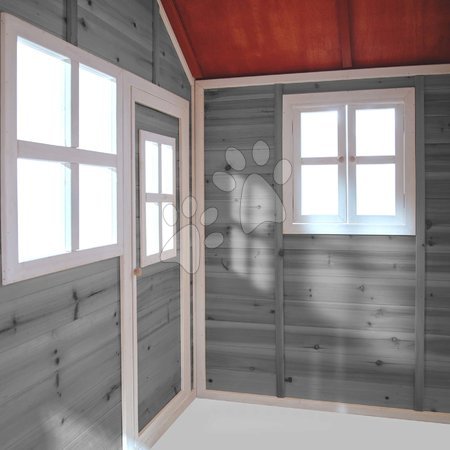 Kerti játszóházak fából - Házikó cédrusból Loft 150 Grey Exit Toys  - 7