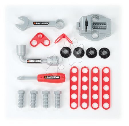 Pracovná detská dielňa - Pracovný vozík Black&Decker Devil Workmate 3v1 Smoby - 4