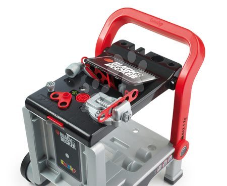 Pracovná detská dielňa - Pracovný vozík Black&Decker Devil Workmate 3v1 Smoby - 6