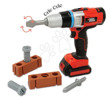Detská dielňa a nástroje - Vŕtačka Black&Decker Smoby