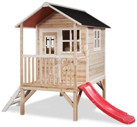 Kerti játszóházak fából - Házikó pilléreken cédrusból Loft 300 Natural Exit Toys 