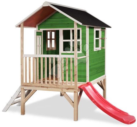 Lesene hišice - Hišica iz cedre na stebrih Loft 300 Green Exit Toys _1