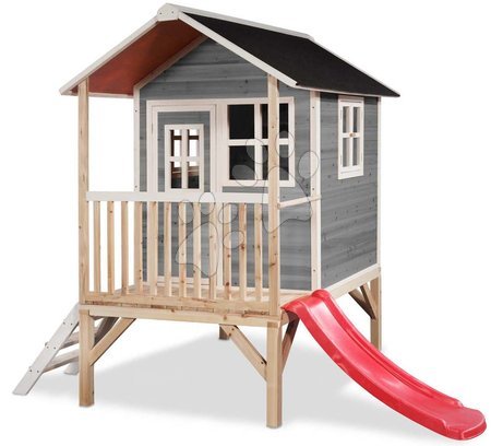 Lesene hišice - Hišica iz cedre na stebrih Loft 300 Grey Exit Toys 
