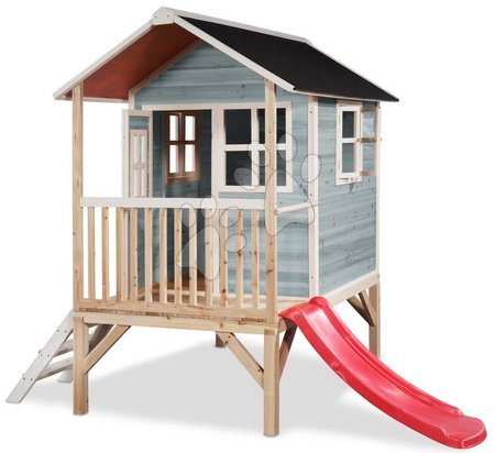 Dřevěné domečky - Domeček cedrový na pilířích Loft 300 Blue Exit Toys_1