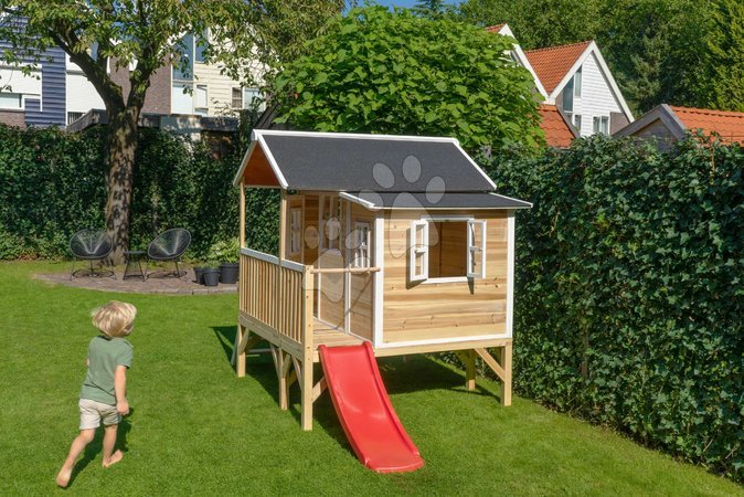 Dřevěné domečky - Domeček cedrový na pilířích Loft 350 Natural Exit Toys - 10
