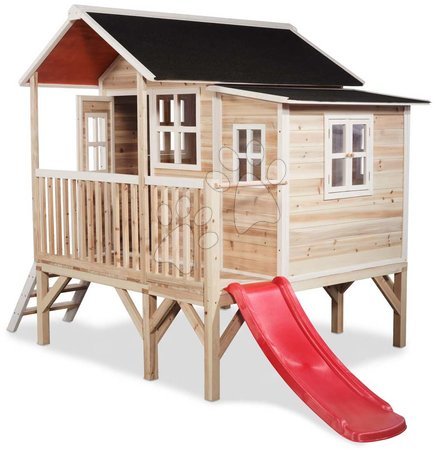 Dřevěné domečky - Domeček cedrový na pilířích Loft 350 Natural Exit Toys - 2