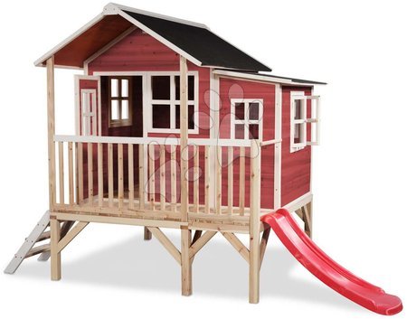 Exit Toys - Căsuță din cedru pe piloni Loft 350 Red Exit Toys _1