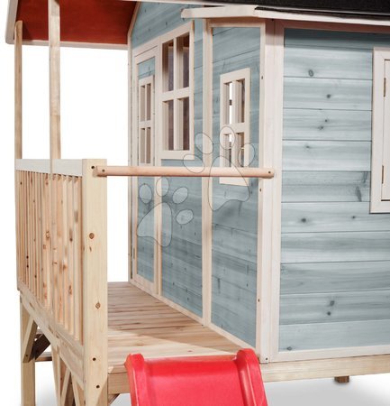 Dřevěné domečky - Domeček cedrový na pilířích Loft 350 Blue Exit Toys - 4