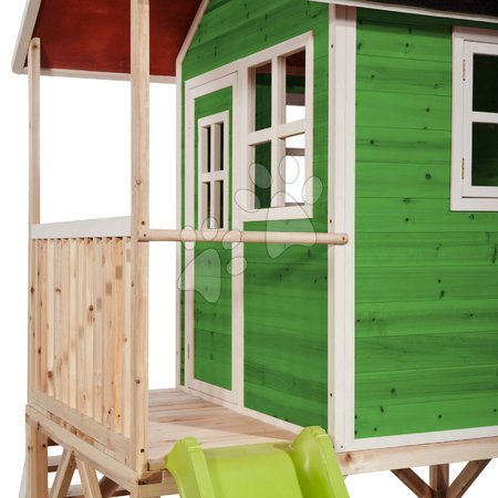 Casitas de madera - Casa de cedro en los pilares Loft 500 Green Exit Toys - 3