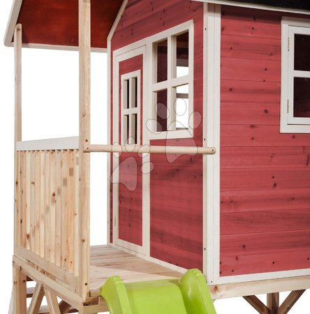 Cabanes en bois - Maisonnette en cèdre sur pilotis Loft 500 Red Exit Toys - 3