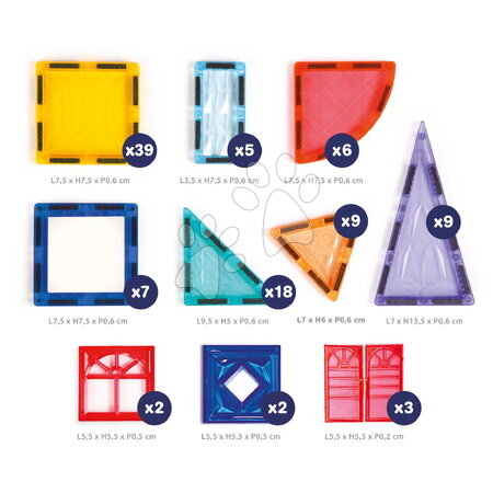 Stavebnice Magnetics - Magnetická stavebnice Magnetic XXL Ludi - 11