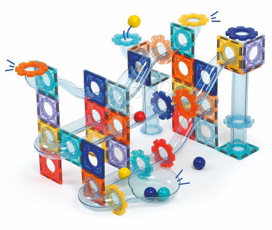 Stavebnice Magnetics - Magnetická stavebnica guličková dráha Magnetic Circuit Ludi