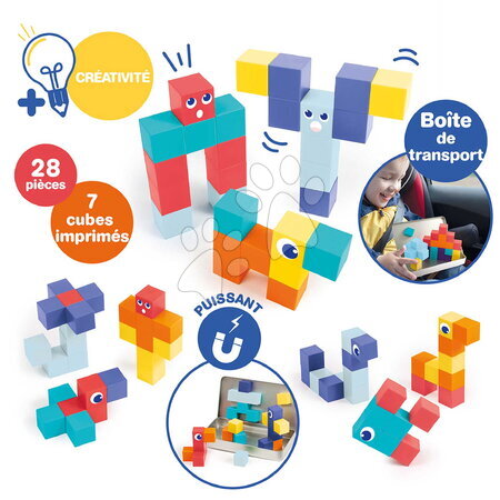 Stavebnice Magnetics - Magnetická stavebnica kocky Magnetic Cubes Ludi_1