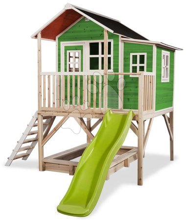 Doprava - nadrozmer - Házikó pilléreken cédrusból Loft 550 Green Exit Toys  - 3