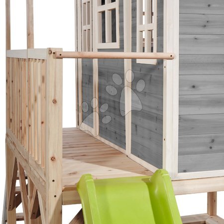 Dřevěné domečky - Domeček cedrový na pilířích Loft 550 Grey Exit Toys - 4