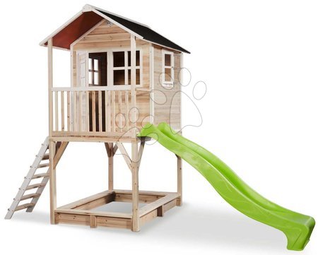 Kerti játszóházak fából - Házikó pilléreken cédrusból Loft 700 Natural Exit Toys_1