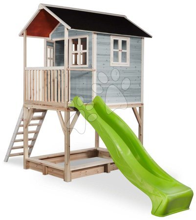 Dřevěné domečky - Domeček cedrový na pilířích Loft 700 Blue Exit Toys - 2