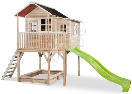 Kerti játszóházak fából - Házikó pilléreken cédrusból Loft 750 Natural Exit Toys 