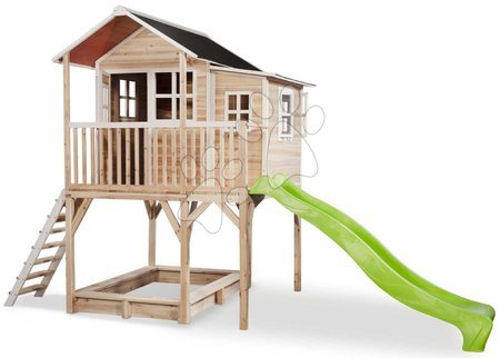 Kerti játszóházak fából - Házikó pilléreken cédrusból Loft 750 Natural Exit Toys _1
