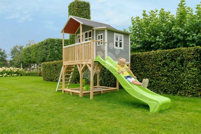 Wooden playhouses - EXIT Loft 750 wooden playhouse - grey - 10