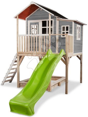 Wooden playhouses - EXIT Loft 750 wooden playhouse - grey - 2