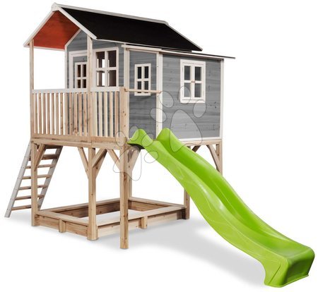 Wooden playhouses - EXIT Loft 750 wooden playhouse - grey - 3