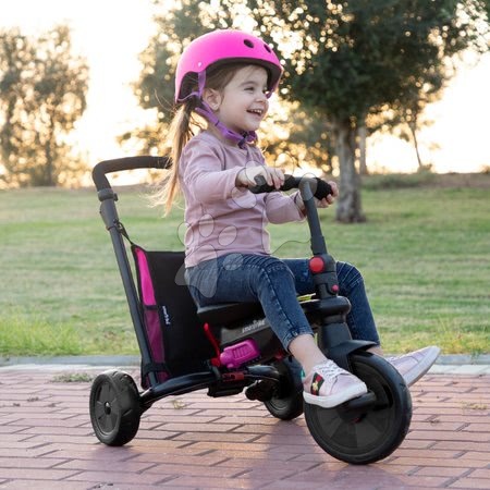 Triciklik 10 hónapos kortól - Tricikli összecsukható smarTfold 400S Pink 6in1 smarTrike - 6