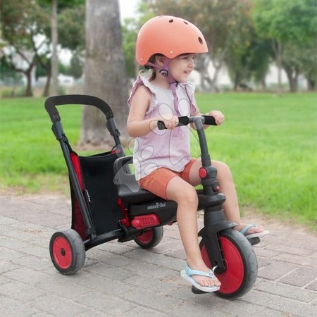 Rowerki trójkołowe od 10 miesiąca - Rowerek trójkołowy składany z regulowanym oparciem smarTfold 6v1 smarTrike - 8