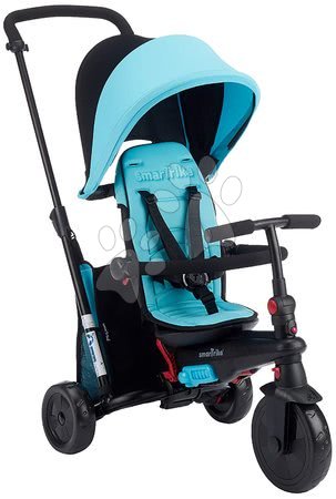 Pro dětičky od narození - Tříkolka skládací smarTfold 400S Blue 6v1 smarTrike modrá TouchSteering kompaktní s EVA koly od 9 měs