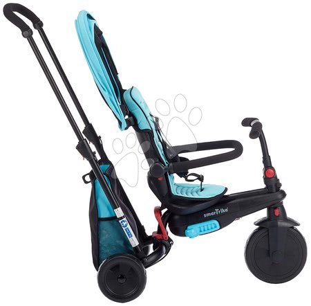 Pentru bebelușii de la naștere - Tricicletă pliabilă smarTfold 400 S Blue 6în1 smarTrike Touch Steering albastru cu roți compacte EVA de la 9 luni_1