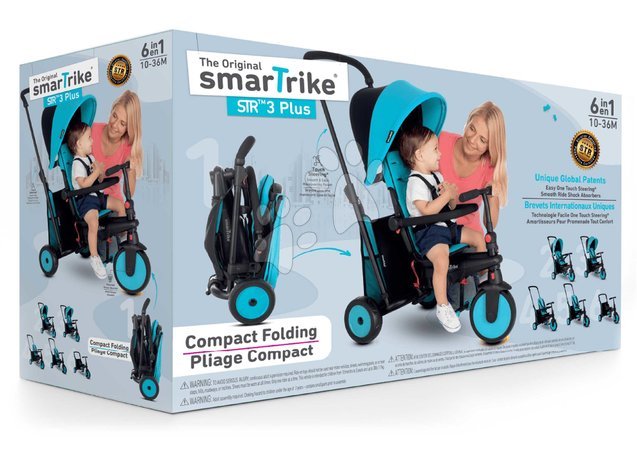 Rowerki trójkołowe od 10 miesiąca - Trójkołowiec składany smarTfold 6w1 smarTrike - 31
