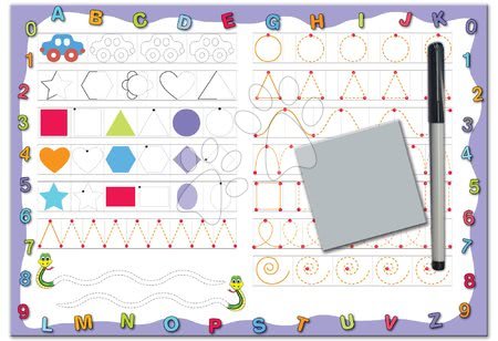 Creative and educational toys - Dohány Game and Activity Board Write and Wipe out