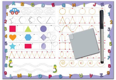 Kreative und didaktische Spielzeuge - Tafellernspiel Zeichnen und Löschen Dohány