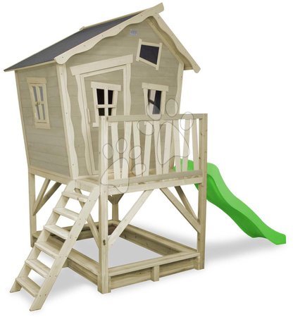 Drevené domčeky - Domček cédrový na pilieroch Crooky 500 Exit Toys  - 5