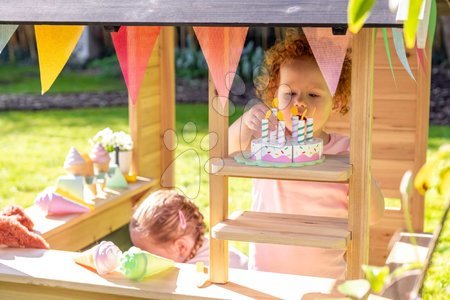 Drewniane domki - Domki cyprysowe Hika Drewniany Domek Zabaw Exit Toys - 11