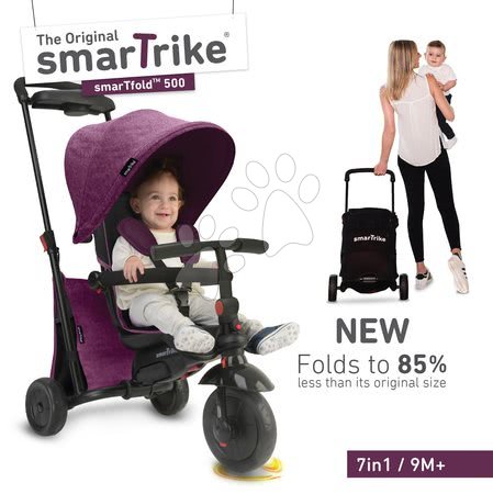 Triciklik 10 hónapos kortól - Tricikli összecsukható smarTfold 7in1 smarTrike 500 Touch Steering  - 9