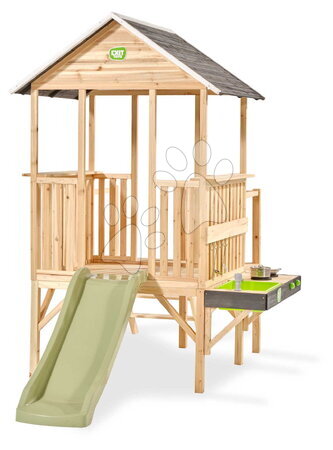 Spielhäuser aus Holz - Panoramatickes Spielhaus auf Stützen Panorama 350 Wooden Playhouse Exit Toys